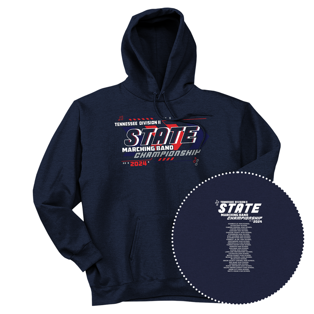 2024 Tennessee Div II State Marching Band Championships Hoodie