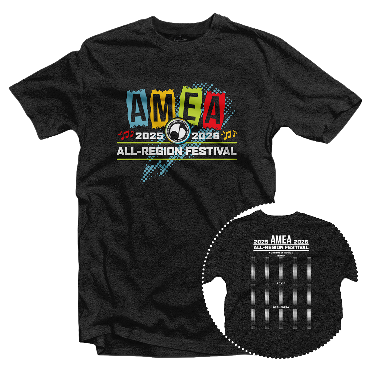 2025-2026 AMEA Region Festival T-Shirt