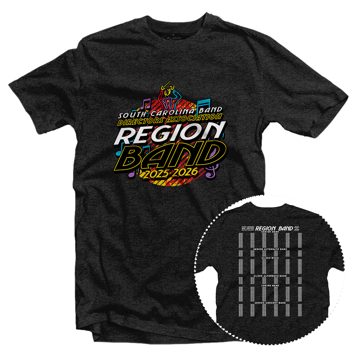 2025-2026 SCBDA Region Band T-Shirt